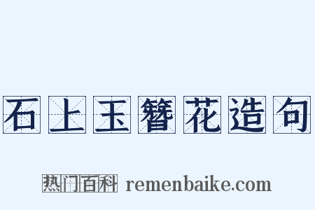 石上玉簪花造句是什么意思的图片